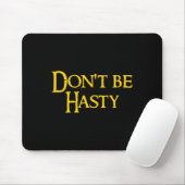 Tapis De Souris Funny Book - Don't Be Hasty  (Avec souris)