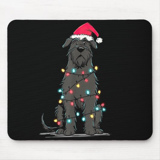 Tapis De Souris Funny Bouvier Des Flandres Christmas Graphics Dog  (Devant)