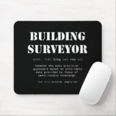 Tapis De Souris Funny Building Surveyor Dictionary Cadeau (Avec souris)