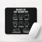 Tapis De Souris Funny Bysics Of Cat Geometry Byck To School Math T (Avec souris)