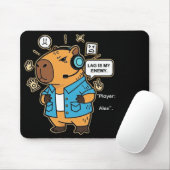 Tapis De Souris Funny Capybara Gamer Mousepad – Personalized with  (Avec souris)
