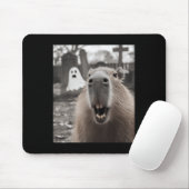 Tapis De Souris Funny Capybara Ghost Halloween Costume Capybara Ha (Avec souris)