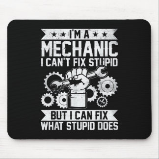 Tapis De Souris Funny Car Mechanic Engineer Men Women Kids Auto Me