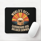 Tapis De Souris Funny Cardboard Box Breaker Downer Sarcastic Recyc (Avec souris)