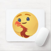 Tapis De Souris Funny Care Emojis Facebook (Avec souris)