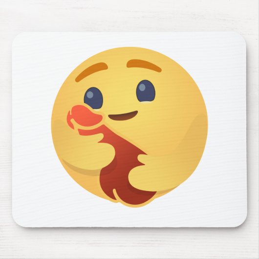 Tapis De Souris Funny Care Emojis Facebook (Devant)