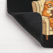 Tapis De Souris Funny Cat Reading 6-7 Meme Englieacher Book Lover  (Coin)