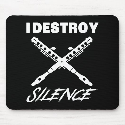 Tapis De Souris Funny Ccolo Shirt - I Destroy Silence New Year Gif (Devant)