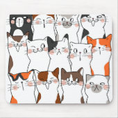 Tapis De Souris Funny Chats Kawaii (Devant)