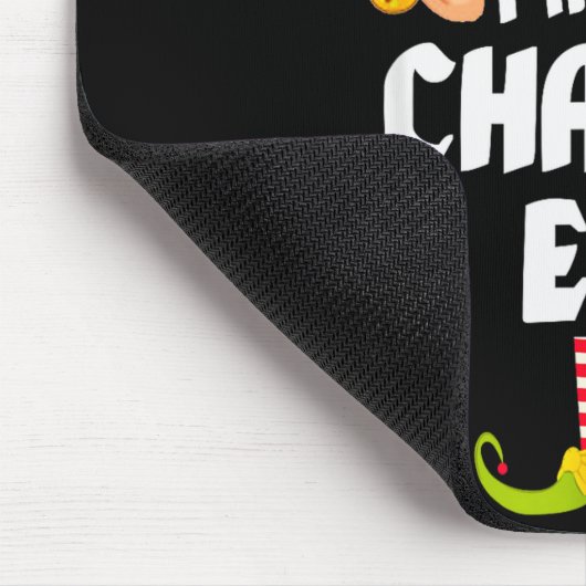 Tapis De Souris Funny Chatty Elf Matching Family Group Pj Christma (Coin)