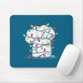 Tapis De Souris Funny Chef Christmas Graphics Lights Lover Cook Co (Avec souris)