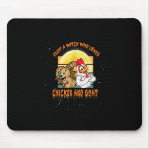 Tapis De Souris Funny Chicken et Goat Halloween Costume Poison