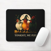 Tapis De Souris Funny Chicken Halloween Costume Tonight We Fly Sok (Avec souris)
