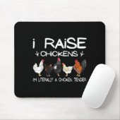 Tapis De Souris Funny Chicken Lover Gift – I Raise Chickens Farm Q (Avec souris)