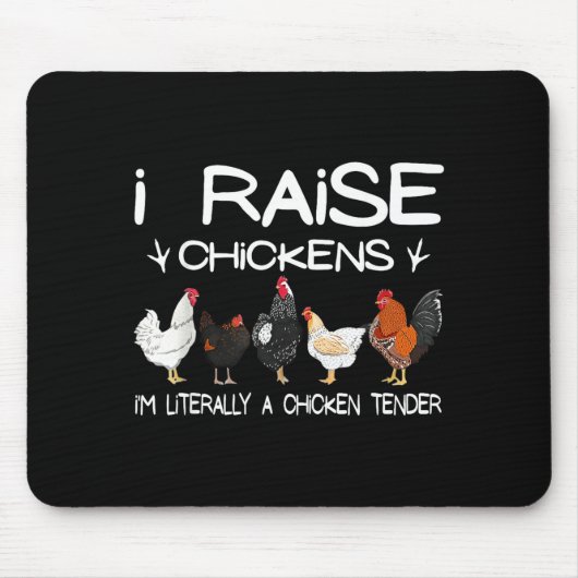Tapis De Souris Funny Chicken Lover Gift – I Raise Chickens Farm Q (Devant)