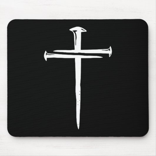 Tapis De Souris Funny Christian Jesus Crist Three Nails Cross (Devant)