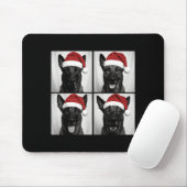 Tapis De Souris Funny Christmas Belgian Malinois Santa Dog Lover P (Avec souris)
