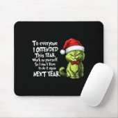 Tapis De Souris Funny Christmas Cat To Everyone I Offended This Ye (Avec souris)