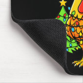 Tapis De Souris Funny Christmas Chicken Lights Santa Hat F-caw-f (Coin)