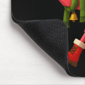 Tapis De Souris Funny Christmas Flamingo Santa Holiday Design (Coin)