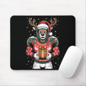 Tapis De Souris Funny Christmas Football Reindeer  (Avec souris)