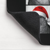 Tapis De Souris Funny Christmas Green Cheek Conure Santa Photo Boo (Coin)