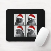 Tapis De Souris Funny Christmas Green Cheek Conure Santa Photo Boo (Avec souris)