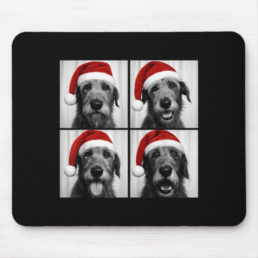 Tapis De Souris Funny Christmas Irish Wolfhound Santa Dog Lover Ph (Devant)