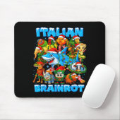 Tapis De Souris Funny Christmas Italian Brain Rot Italian Brainrot (Avec souris)