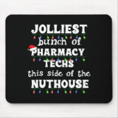 Tapis De Souris Funny Christmas Matching Group Work Pharmacy Techn (Devant)