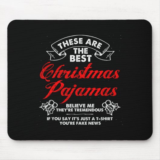 Tapis De Souris Funny Christmas Pajamas Donald Trump Gag Joke Pjs  (Devant)