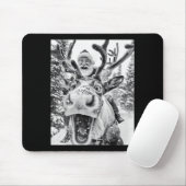 Tapis De Souris Funny Christmas Reindeer Selfie Santa Claus Xmas S (Avec souris)