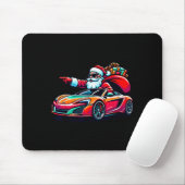 Tapis De Souris Funny Christmas Santa Claus Driving Srt Car Xmas P (Avec souris)