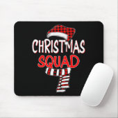 Tapis De Souris Funny Christmas Santa Claus Red Plaid Shirt, Chris (Avec souris)