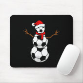 Tapis De Souris Funny Christmas Soccer Santa Snowman (Avec souris)