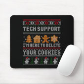 Tapis De Souris Funny Christmas Tech Suprt Computer (Avec souris)