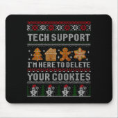 Tapis De Souris Funny Christmas Tech Suprt Computer (Devant)