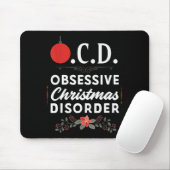 Tapis De Souris Funny Christmas Tees &amp; Tm. Obsessive Christmas (Avec souris)