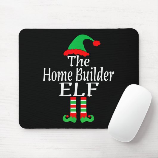 Tapis De Souris Funny Christmas The Home Builder Elf Developer Arc (Avec souris)