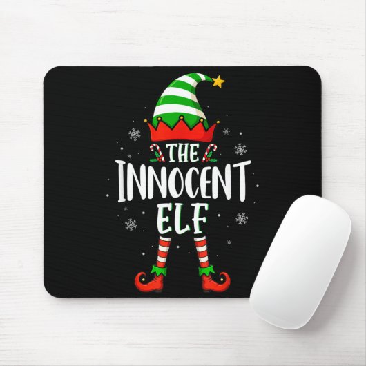 Tapis De Souris Funny Christmas The Innocent Elf Family Matching X (Avec souris)