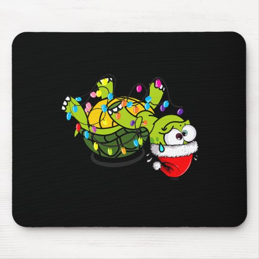 Tapis De Souris Funny Christmas Turtle It's Fine I'm Fine Everythi (Devant)