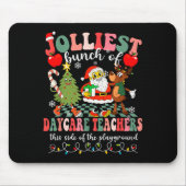 Tapis De Souris Funny Christmas Xmas Jolliest Bunch Of Daycare Tea (Devant)