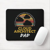 Tapis De Souris Funny Cloud Architect Papa, Data Center Tech Citat (Avec souris)