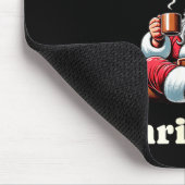 Tapis De Souris Funny Coffee Lover Holiday Merry Caffeinated Chris (Coin)