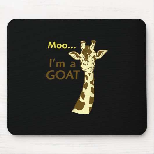 Tapis De Souris Funny Confusing Giraffe Moo I (Devant)