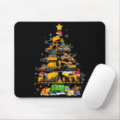 Tapis De Souris Funny Construction Excavator Truck Christmas Tree (Avec souris)