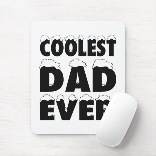 Tapis De Souris Funny Coolest Dad Ever Father's Day | Mouse Pad (Avec souris)