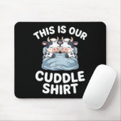 Tapis De Souris Funny Cow Couple Idea This Is Our Cuddle  (Avec souris)