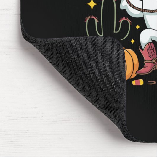 Tapis De Souris Funny Cowboy Halloween Ghost Western Fall For Spoo (Coin)