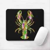 Tapis De Souris Funny Crawfish Jester perles Funny Mardi Gras Men (Avec souris)